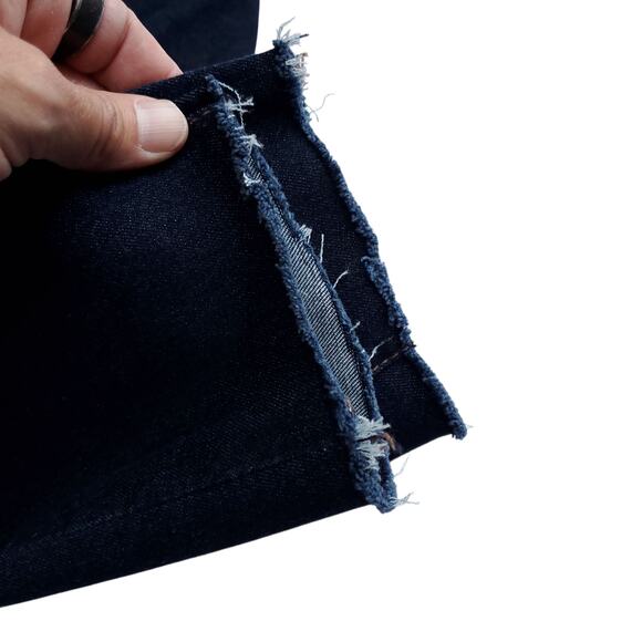 Articles of Society Skinny Jeans Melody Wash Mid Rise Dark Wash Cut Off Hem 26 - Picture 4 of 15